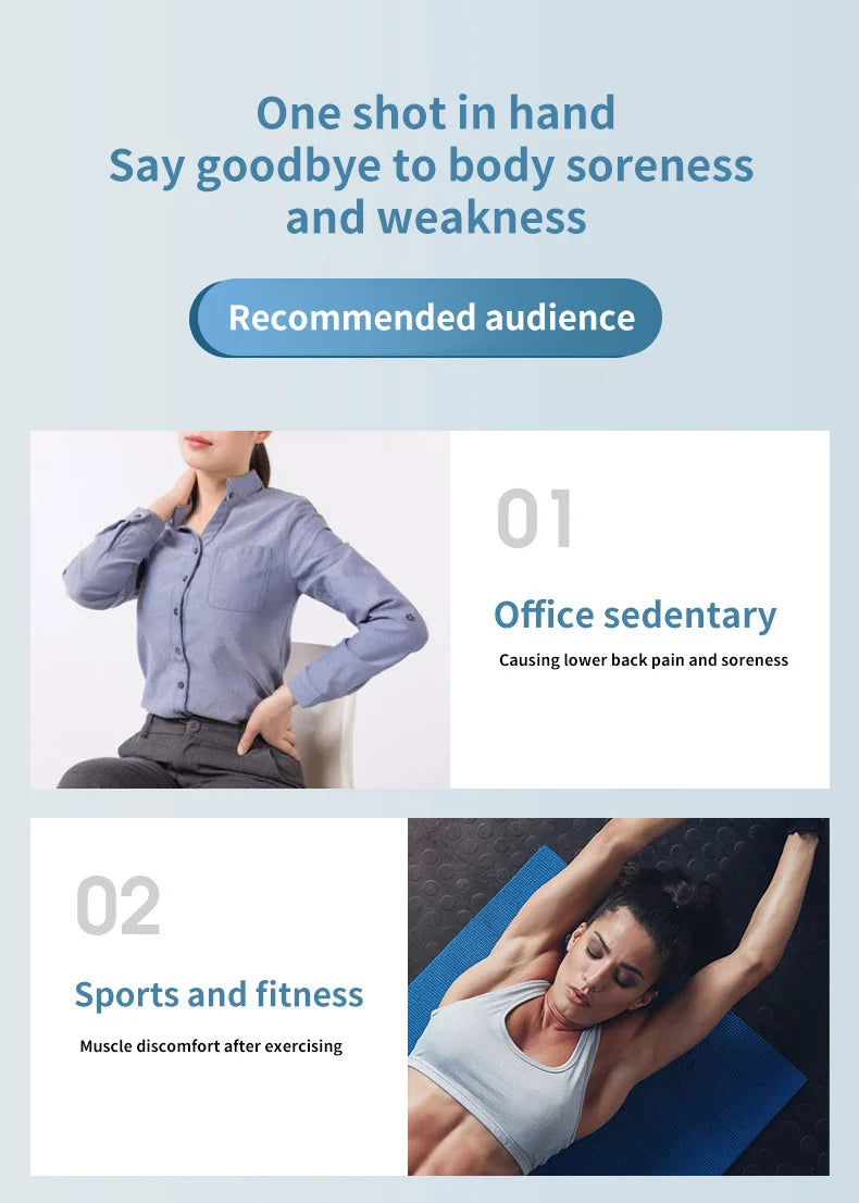 Portable Muscle Elbow Fascia Gun Handheld Body Deep Massager For Back Neck Leg Home Adjustable Speed Massage Equipment Suitable