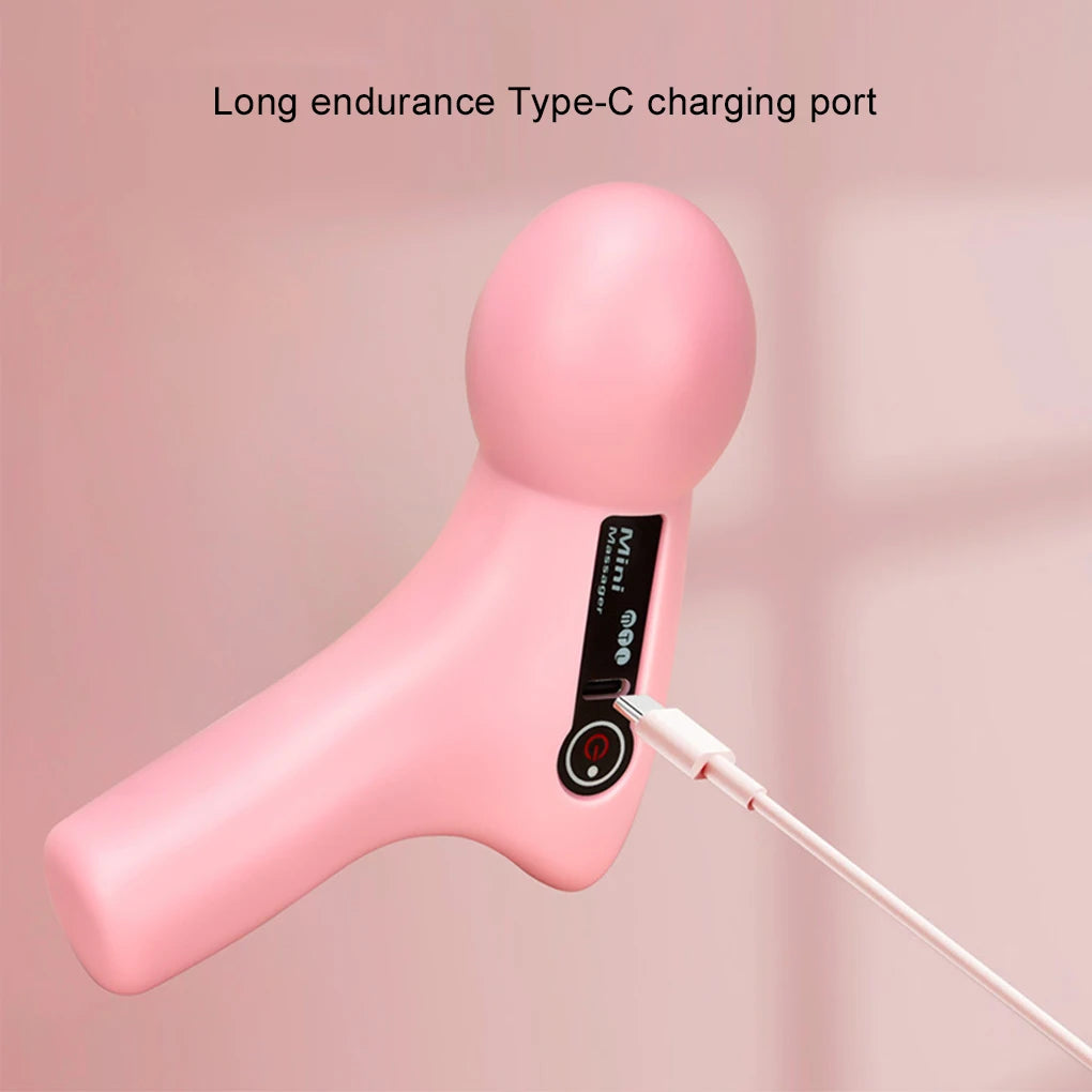 Mini Electric Fascia Gun LCD Screen 4 Modes Vibration Muscle Massager Portable Electric Massage for Neck Foot Body Fascia Gun