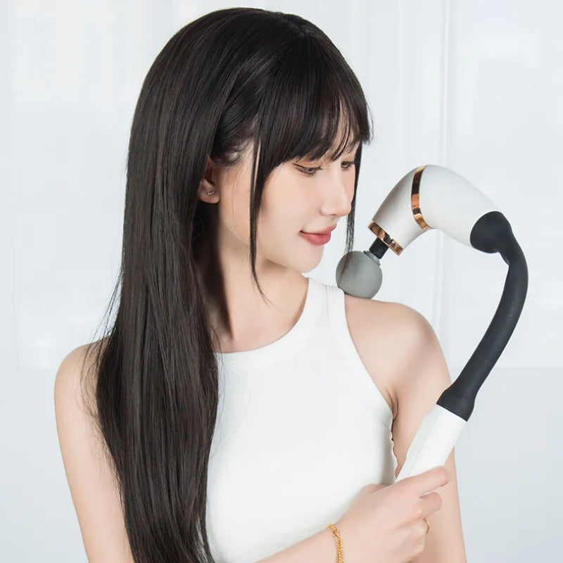 Portable Muscle Elbow Fascia Gun Handheld Body Deep Massager For Back Neck Leg Home Adjustable Speed Massage Equipment Suitable