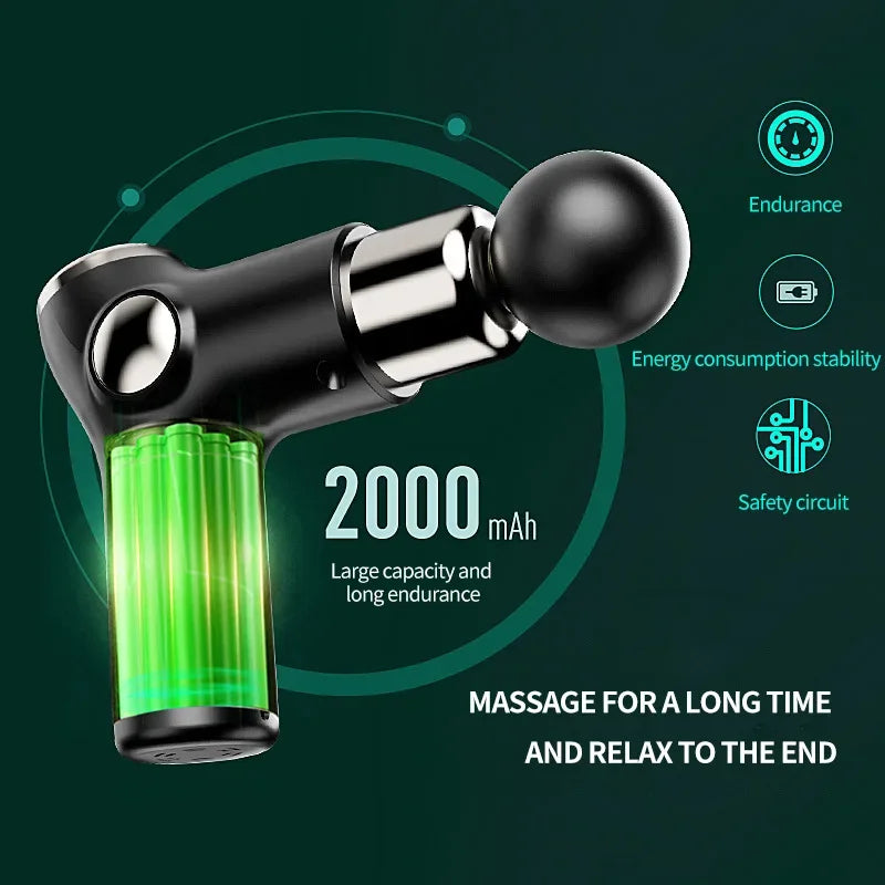 Mini Charging Fascia Gun Vibration Massage Gun Muscle Relaxation Massager Portable Fitness Device Mini Fascia Gun vibro-masseurs