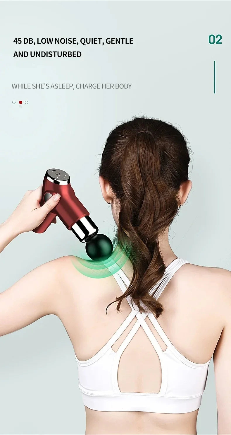 Mini Charging Fascia Gun Vibration Massage Gun Muscle Relaxation Massager Portable Fitness Device Mini Fascia Gun vibro-masseurs