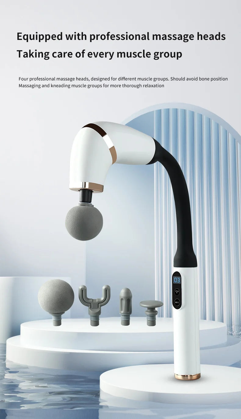 Portable Muscle Elbow Fascia Gun Handheld Body Deep Massager For Back Neck Leg Home Adjustable Speed Massage Equipment Suitable