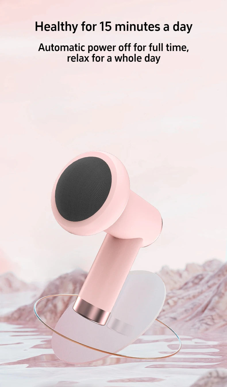 Massage Gun Wireless Charging Fat Pushing Machine Handheld Portable Massage Stick Neck, Waist, Shoulder Kneading Pink White