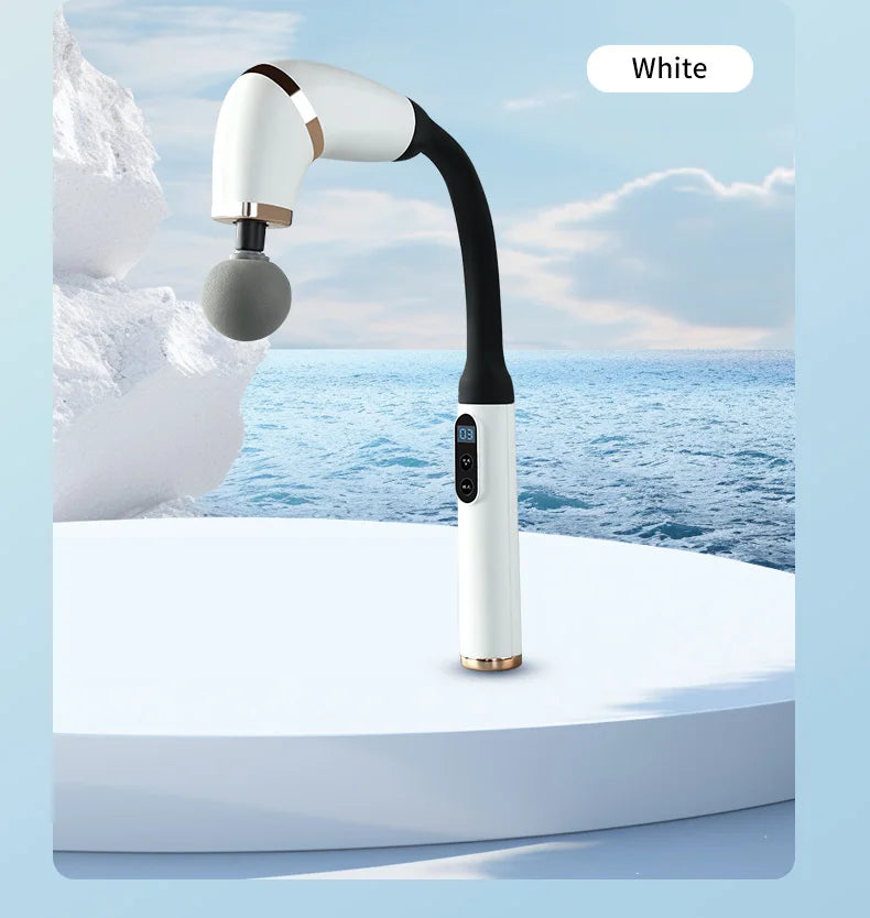 Portable Muscle Elbow Fascia Gun Handheld Body Deep Massager For Back Neck Leg Home Adjustable Speed Massage Equipment Suitable