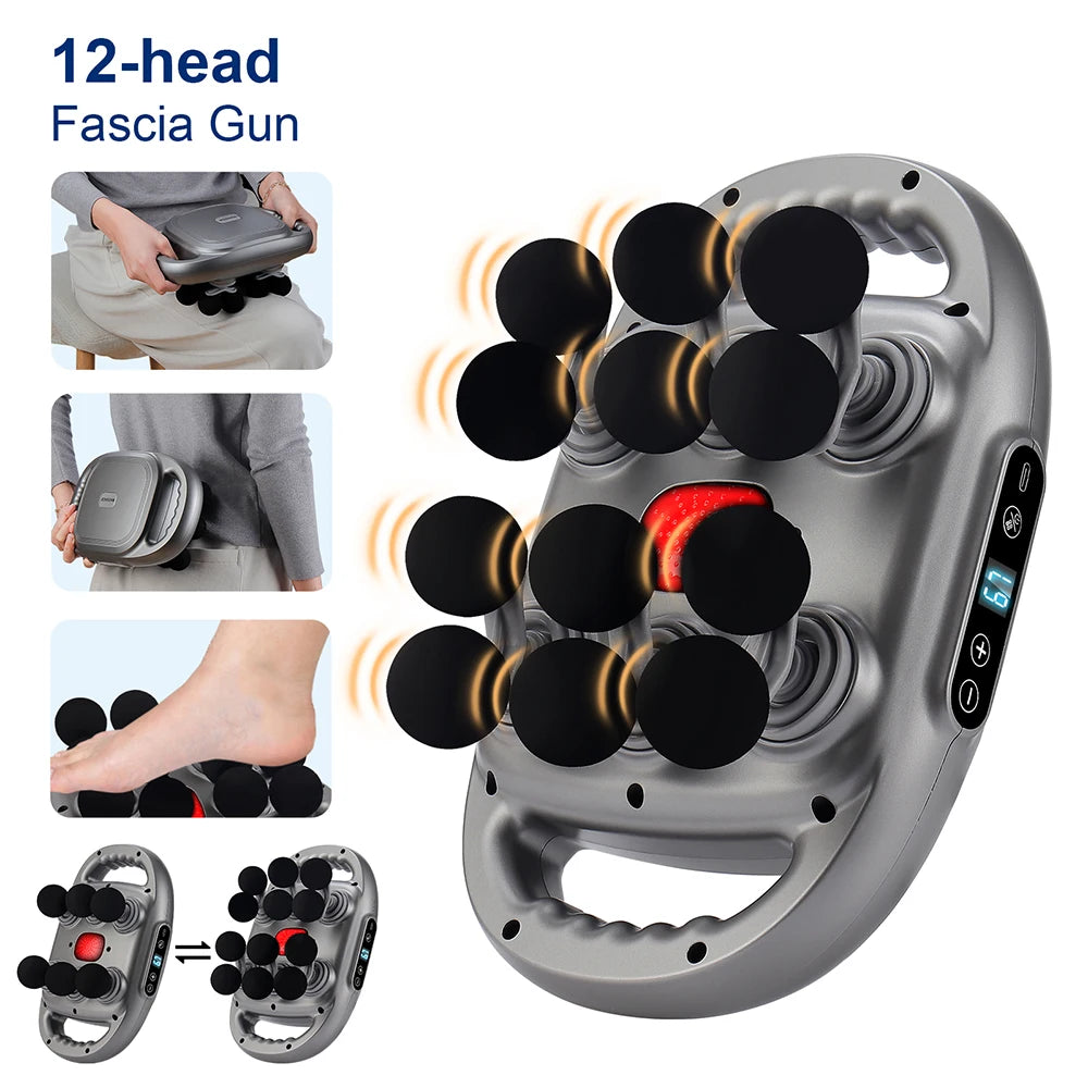 16-Head Fascia Gun High-Frequency Vibration Body Massage Gun Back and Waist Massager Neck Shoulder Massager Muscle masajeador