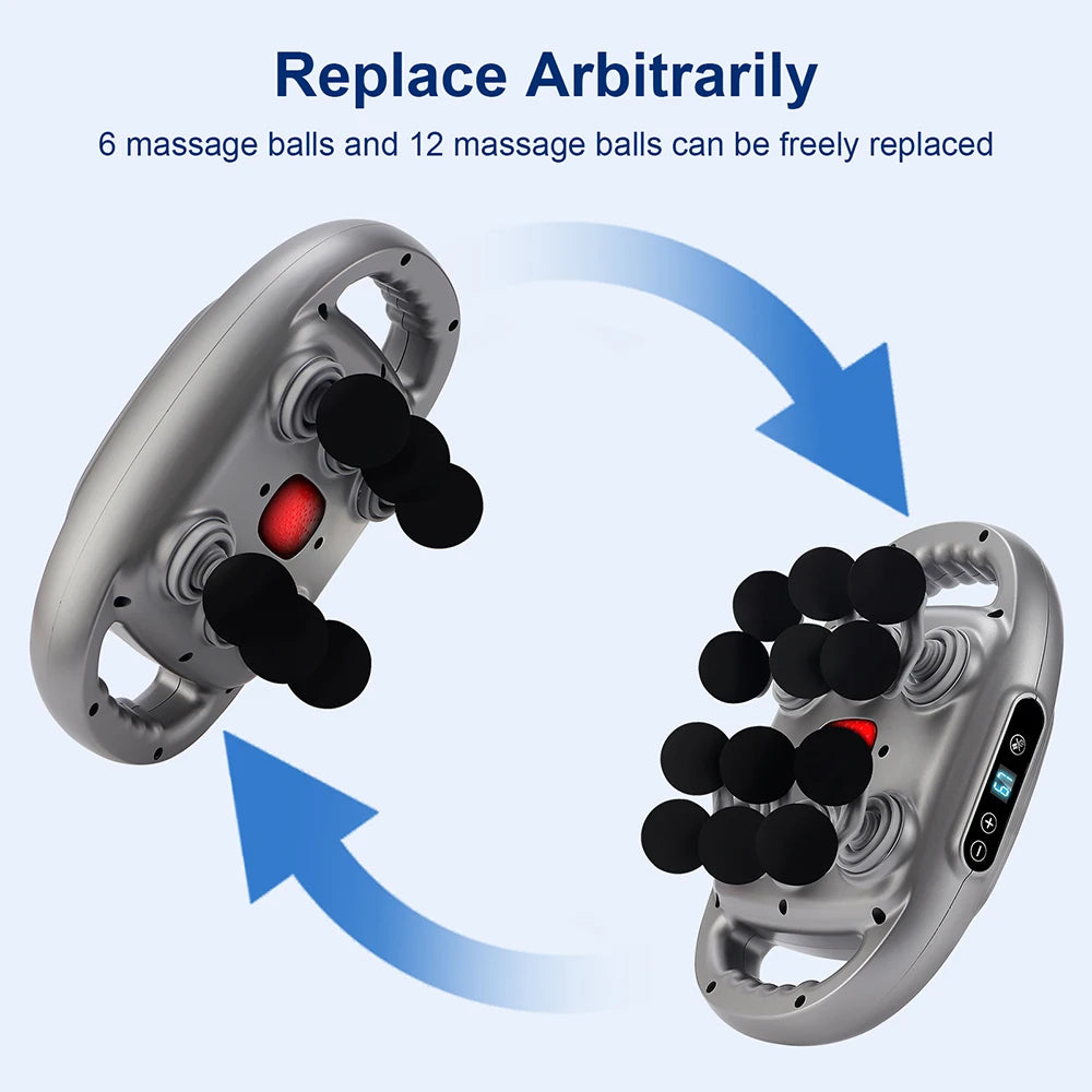 16-Head Fascia Gun High-Frequency Vibration Body Massage Gun Back and Waist Massager Neck Shoulder Massager Muscle masajeador