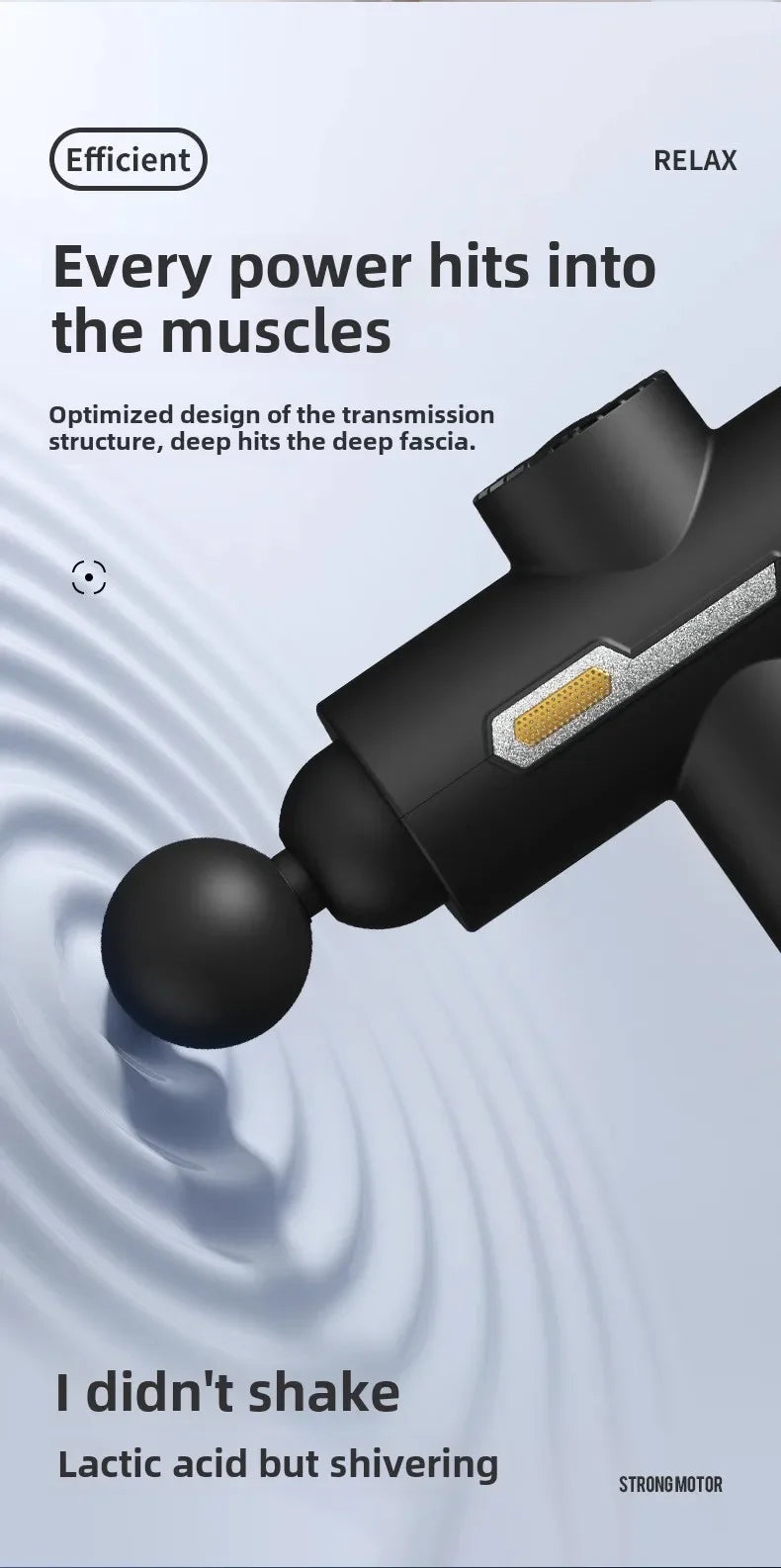 99 Level Intensity Massage Gun LED Display Fascia Deep Muscle Relax Body Massager Electric Fitness Equipment Noise Reduction