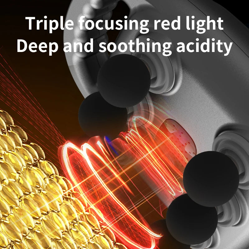 6 Head Massage Gun Deep Tissue with 9 Levels 9 Modes Electric Massager Tool Leg Arms Waist Back Buttocks Body Muscle Pain Relief