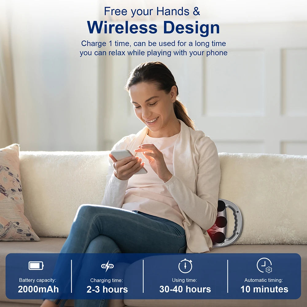 16-Head Fascia Gun High-Frequency Vibration Body Massage Gun Back and Waist Massager Neck Shoulder Massager Muscle masajeador