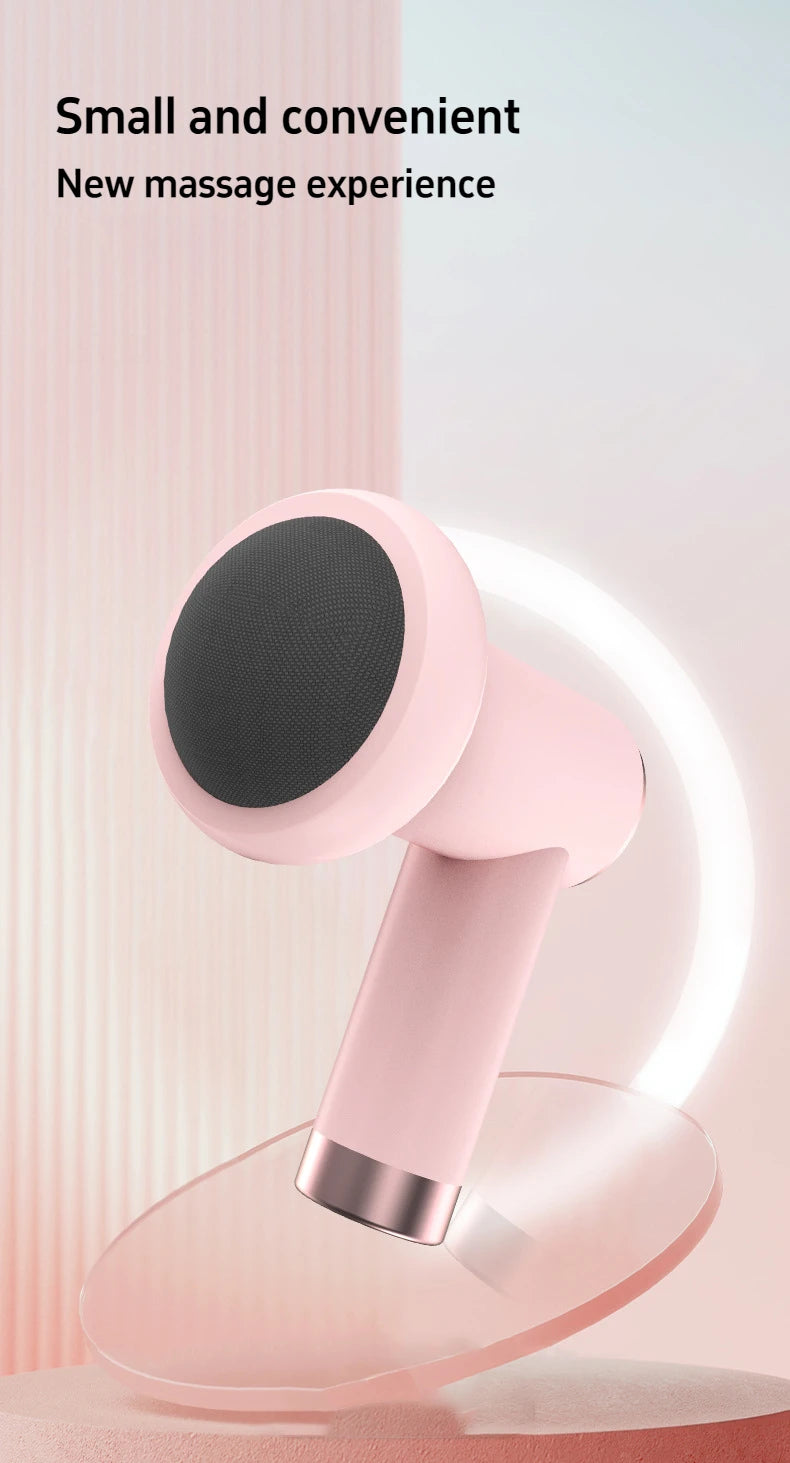 Massage Gun Wireless Charging Fat Pushing Machine Handheld Portable Massage Stick Neck, Waist, Shoulder Kneading Pink White