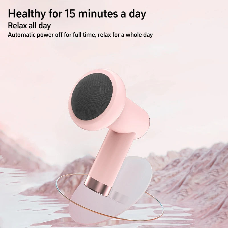 Massage Gun Wireless Charging Fat Pushing Machine Handheld Portable Massage Stick Neck, Waist, Shoulder Kneading Pink White