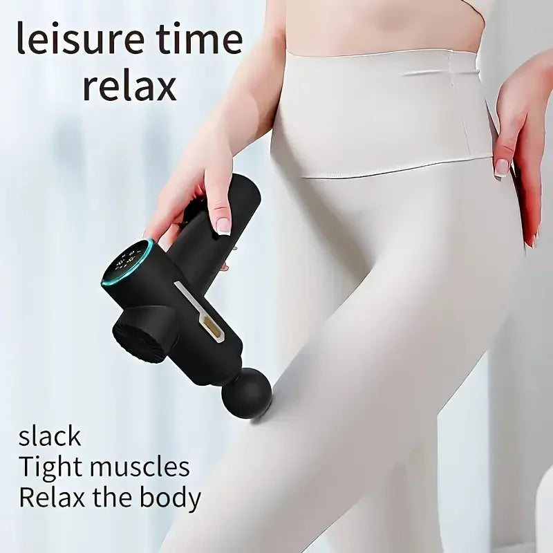 99 Level Intensity Massage Gun LED Display Fascia Deep Muscle Relax Body Massager Electric Fitness Equipment Noise Reduction