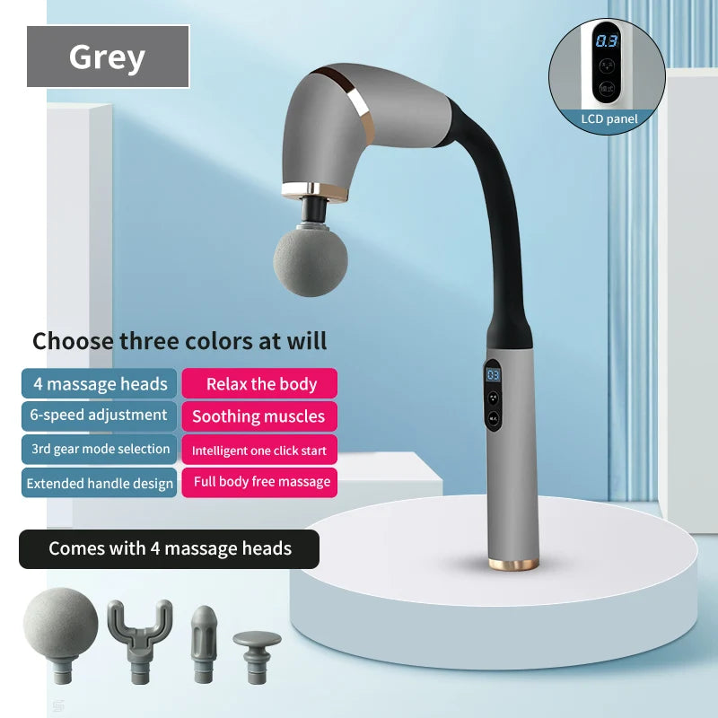 Portable Muscle Elbow Fascia Gun Handheld Body Deep Massager For Back Neck Leg Home Adjustable Speed Massage Equipment Suitable