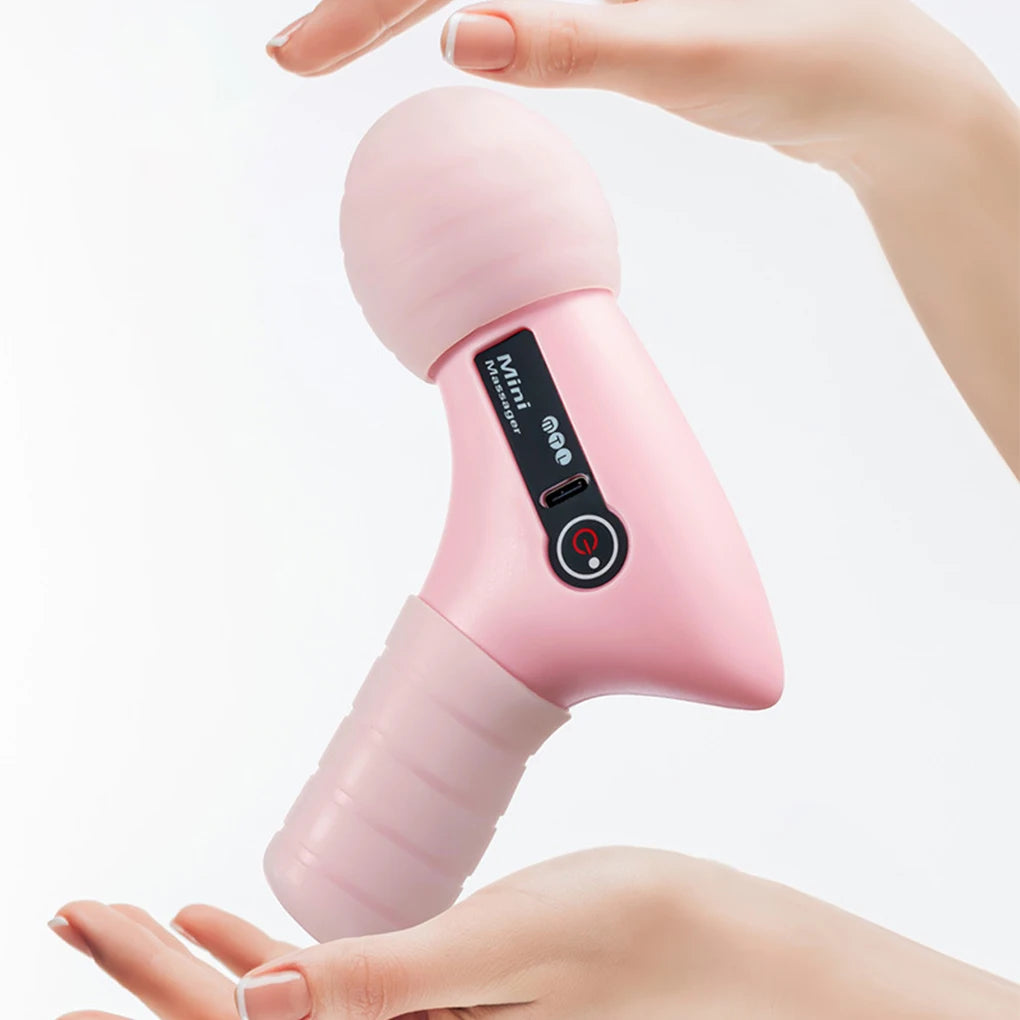 Mini Electric Fascia Gun LCD Screen 4 Modes Vibration Muscle Massager Portable Electric Massage for Neck Foot Body Fascia Gun