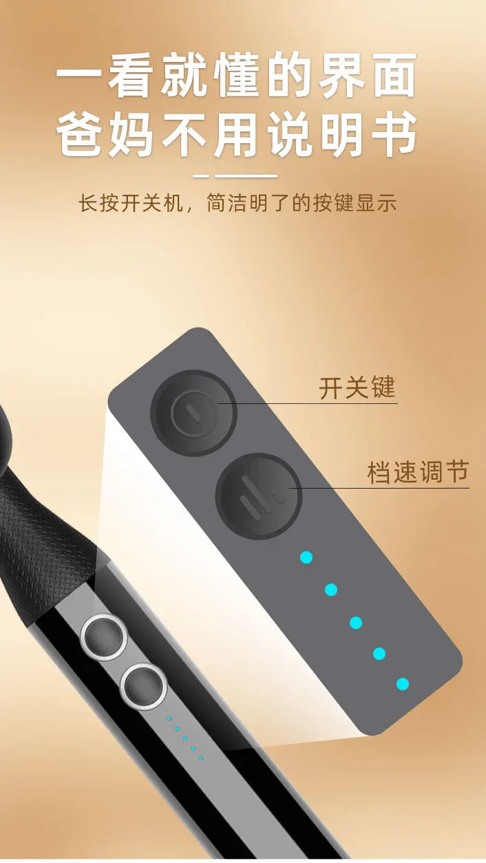 Extended Fascia Hammer Electric Massage Stick Knocking Back with a Silent Fascia Gun