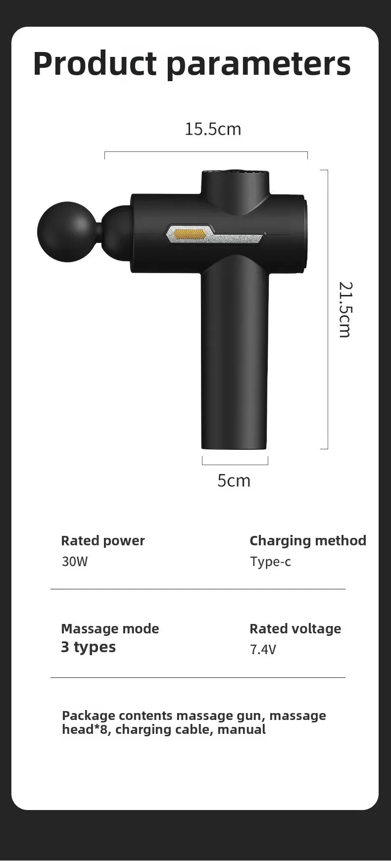 99 Level Intensity Massage Gun LED Display Fascia Deep Muscle Relax Body Massager Electric Fitness Equipment Noise Reduction
