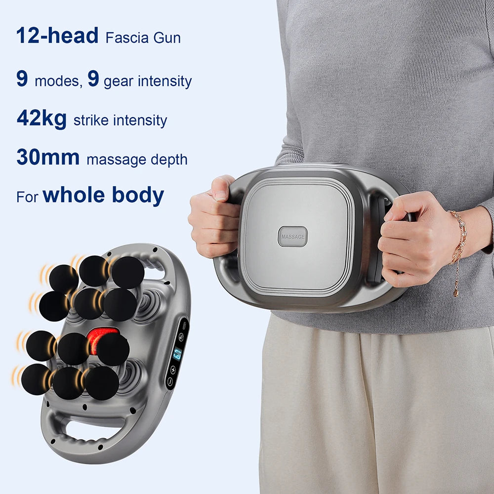 16-Head Fascia Gun High-Frequency Vibration Body Massage Gun Back and Waist Massager Neck Shoulder Massager Muscle masajeador