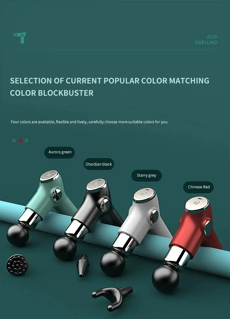 Mini Charging Fascia Gun Vibration Massage Gun Muscle Relaxation Massager Portable Fitness Device Mini Fascia Gun vibro-masseurs