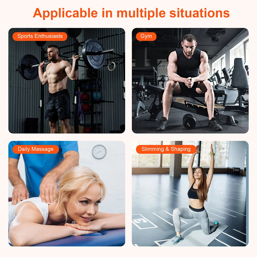 16-Head Fascia Gun High-Frequency Vibration Body Massage Gun Back and Waist Massager Neck Shoulder Massager Muscle masajeador