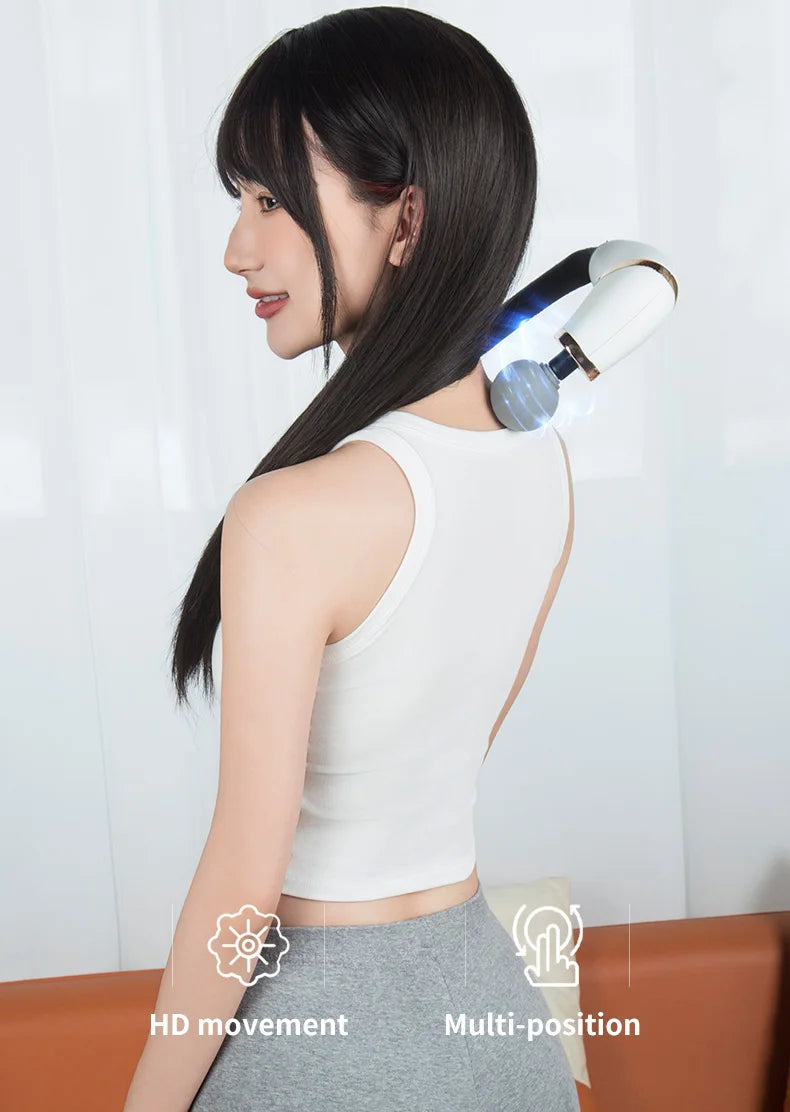 Portable Muscle Elbow Fascia Gun Handheld Body Deep Massager For Back Neck Leg Home Adjustable Speed Massage Equipment Suitable