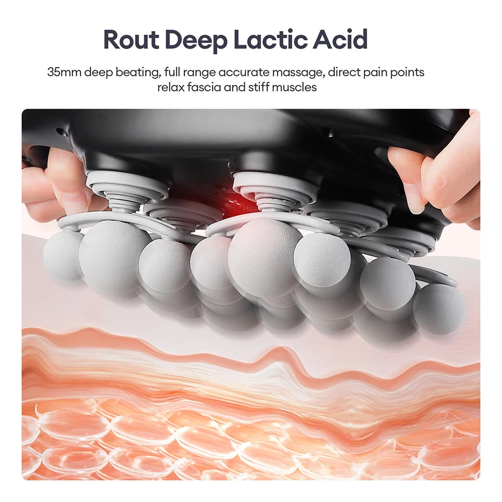 18-Head Fascia Gun High-Frequency Vibration Body Massage Gun Waist Back Massager Neck Shoulder Massage Machine Muscle masajeador