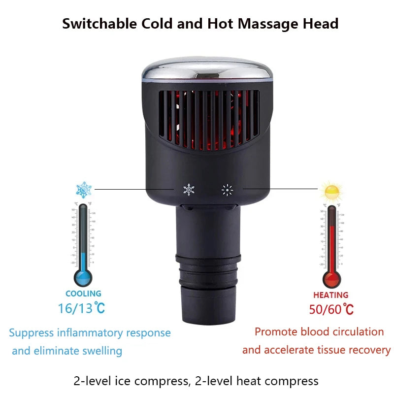 24V  New Upgrade Powerful Heat/ Cold Massage Gun, Easore X5 Pro Deep Muscle Massager With 12 Heads Brushless Motor For Home Gym