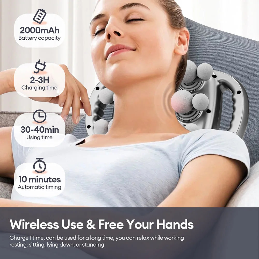 18-Head Fascia Gun High-Frequency Vibration Body Massage Gun Waist Back Massager Neck Shoulder Massage Machine Muscle masajeador