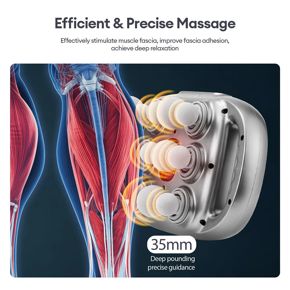 18-Head Fascia Gun High-Frequency Vibration Body Massage Gun Waist Back Massager Neck Shoulder Massage Machine Muscle masajeador