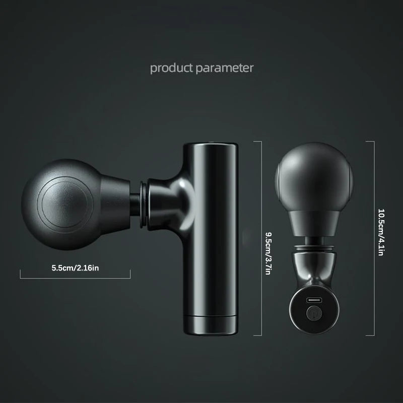 Mini Massage Gun Deep Tissue Powerful Percussion Muscle Massager Gun Compact Sports Handheld Massager For Muscles Neck Back Arms