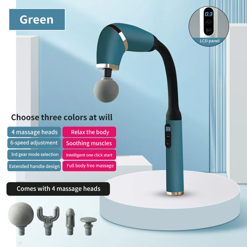 Portable Muscle Elbow Fascia Gun Handheld Body Deep Massager For Back Neck Leg Home Adjustable Speed Massage Equipment Suitable