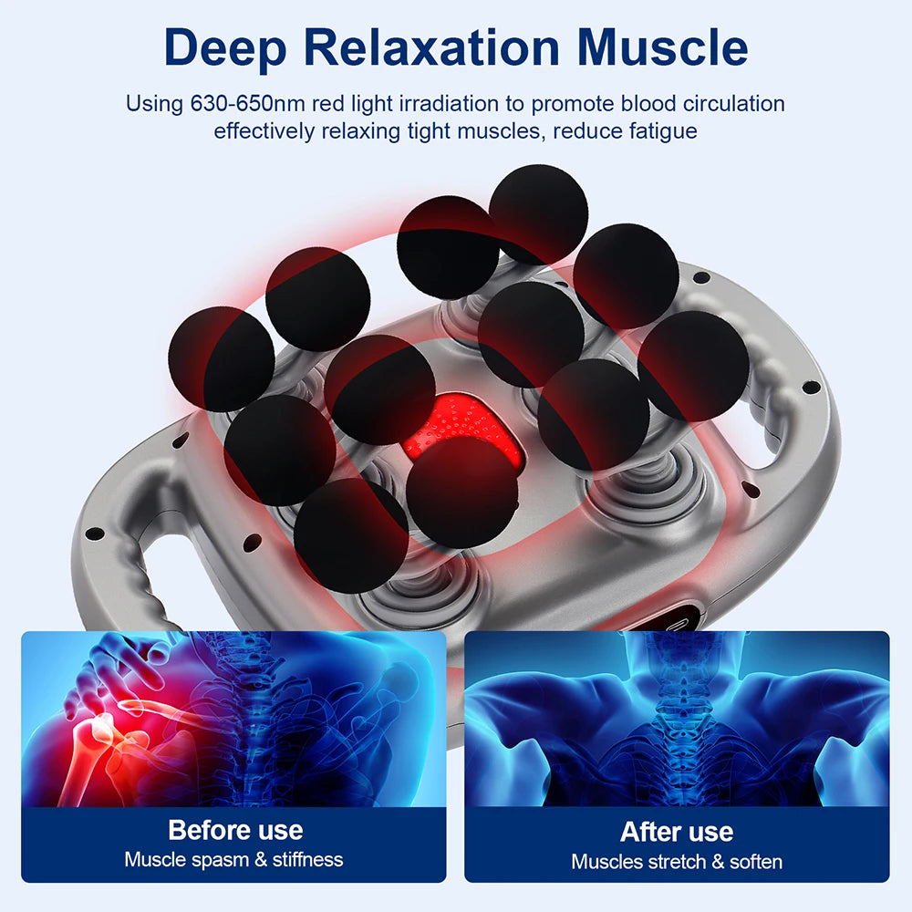 16-Head Fascia Gun High-Frequency Vibration Body Massage Gun Back and Waist Massager Neck Shoulder Massager Muscle masajeador